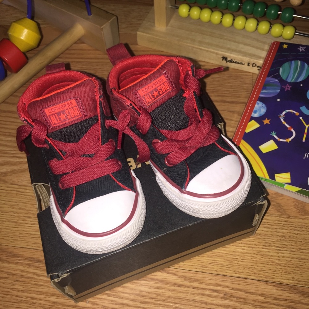 Converse Black/Chili Paste/Casino (Infant) Sz. 6